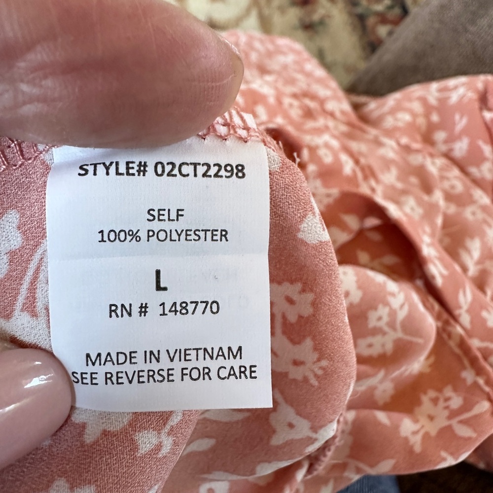 Sienna Sky Floral Blouse Size L - Picture 7 of 11